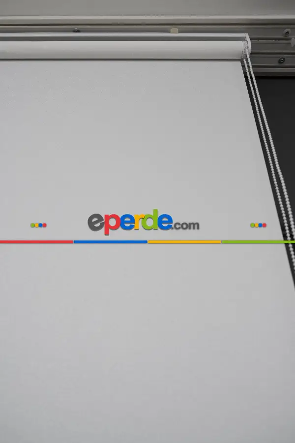 Salon Stor - Ekru Renk Lazer Kesim Mat Stor Perde (ister Düz - İster Lazer Kesimli Satın Alın)