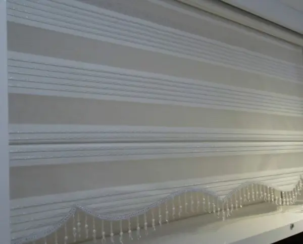 Brillant Boncuklu Zebra Perde Pliseli 1.kalite Kampanyalı Hazır Ölçüler 100cm X 120cm 