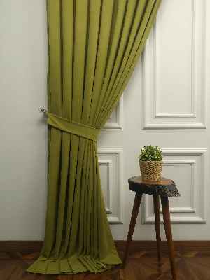 Arzenen Birinci Sınıf Kalite Kadife Dokulu Tek Kanat Fon Perde.- Fıstık Yeşili