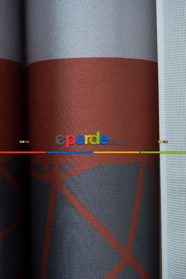 Lens Akıllı Dikey Tül Perde Koza-31- Çok Renkli 2