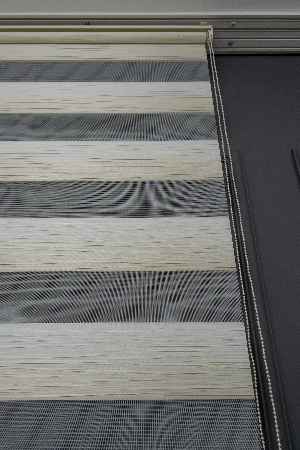 Açık Krem Renginden Koyu Krem Rengine Geçişli Plise Zebra Perde