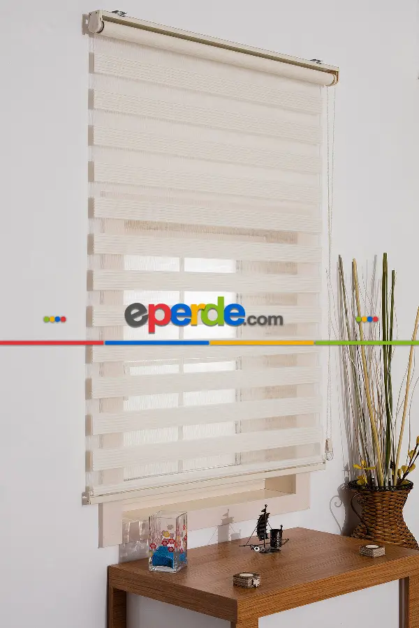 #üreticifirma %40 Indirimli !!! Krem Dar Pliseli Zebra Perde Ozel Fiyat- Krem