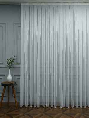 Düz Buzlu Zemin Tül - Ütü İstemez- Ekru