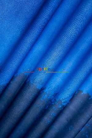 Hazır Ölçülü Dökümlü Kumaştan Mavi Dağ Manzaralı Baskılı Pilesiz Fon Perde 1. Kalite