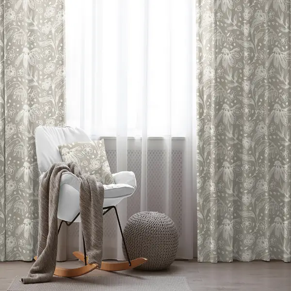 Oturma Odası Fon Perde Evim1596 Kumaşı Kalındır Duck Bezi Değildir- Mavi-beyaz