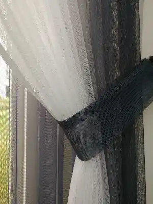 Degrade Renk Geçişli Fransız Danteli Düz Tül Fon Perde ( Tül Satın Alarak Kombin Yapılabilir )- Füme-Ekru