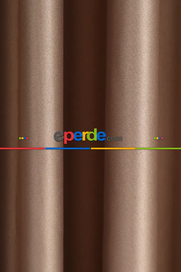 Yatak Odası Fon Perde - Vizon Blackaut Fon Perde 0 Işık Geçirmez