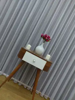 Sade Tül Perde - Beyaz