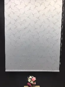 Gri Desenli Blackout Stor Perde- Gri-füme-antrasit