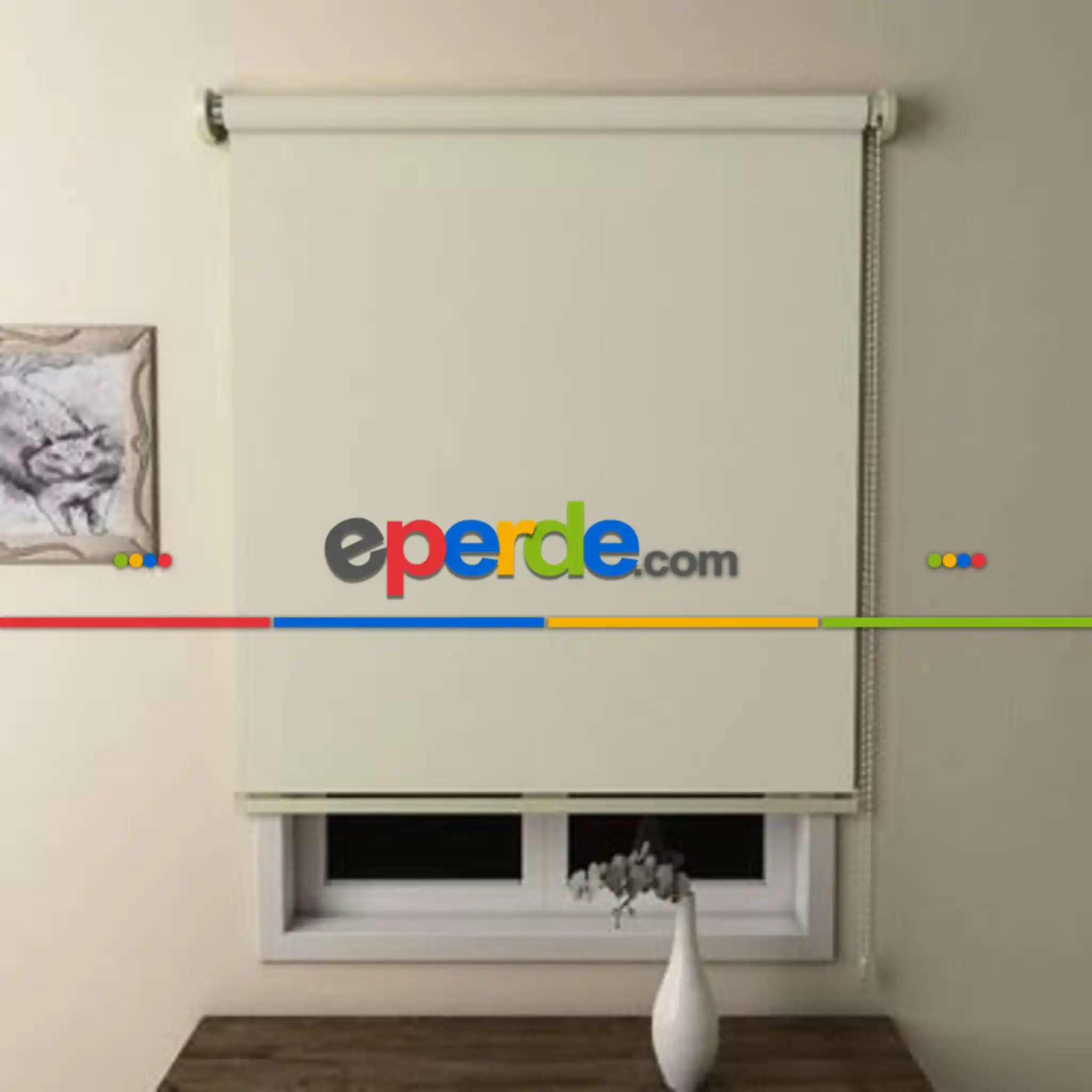 Stor Perde Mat Keten Dokulu