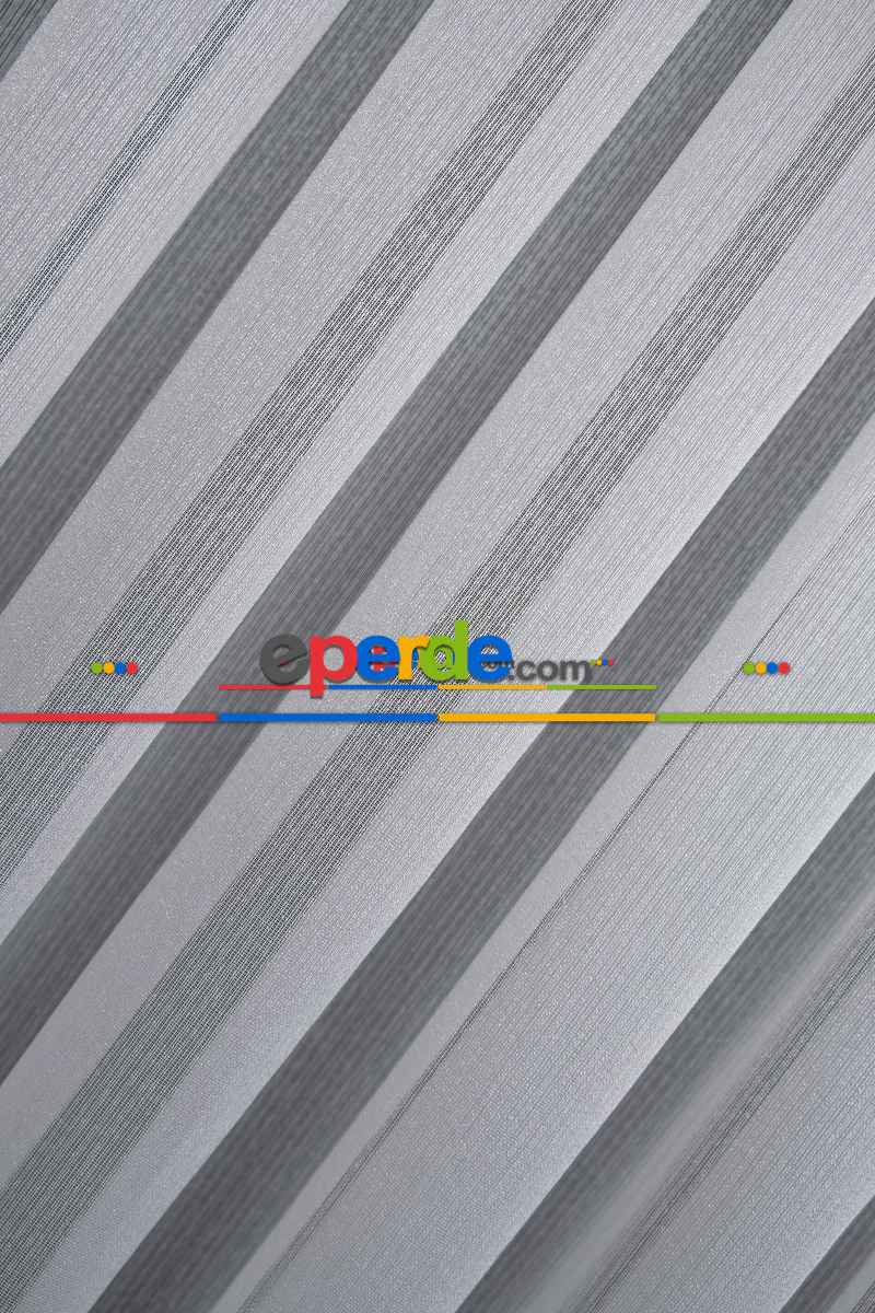 Sık Dokulu Çizgili Yeni Trend Düz Tül Perde ( Ütü İstemez)