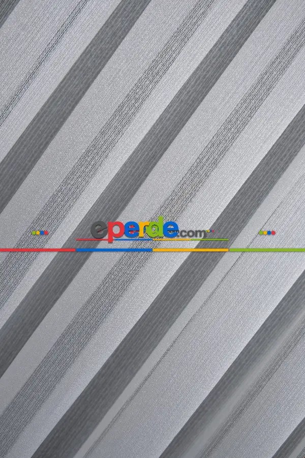 Sık Dokulu Çizgili Yeni Trend Düz Tül Perde ( Ütü İstemez)