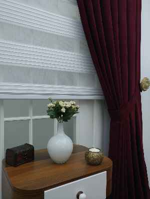 Mürdüm Düz Fon Perde (280 Eninde)- Mürdüm