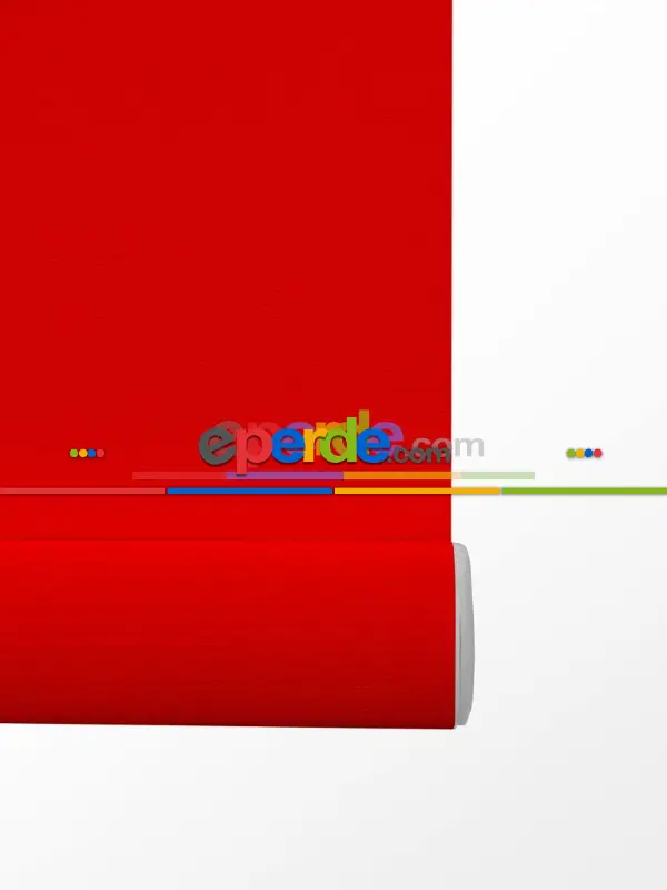 Stor Perde Karartma Serisi (blackout)- Kırmızı