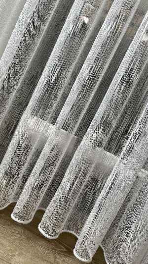 % 50 İndirimli Hazır Ölçü Çizgili Düz Tül - Ütü İstemez