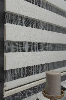 Krem Bambu Zebra Perde 60x200