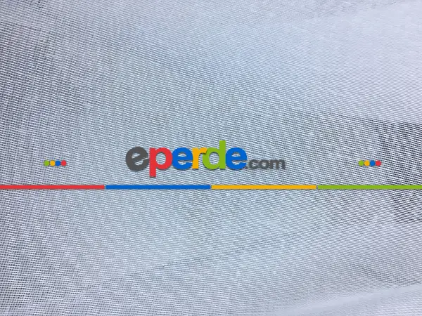 Bebek Odası Tül Perde - Lüx Tül Perde Ve Kruvaze Perde Saf Keten Doku Beyaza Yakın- Ekru