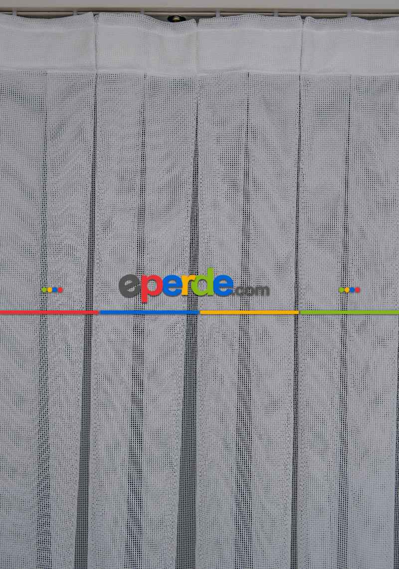 Ekru Renkli Kedi Tırmalamalarına Dayanaklı Tül Perde