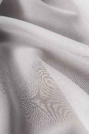 Krep Ekru Düz Tül Perde