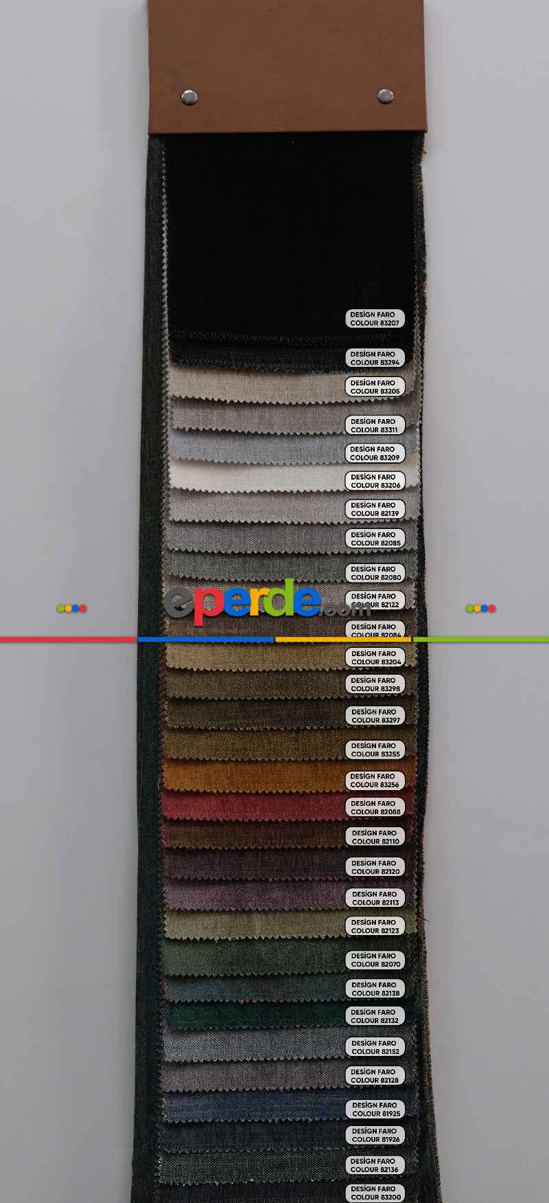 Dökümlü Şönil Fon Perdelik Kumaş 42 Renk Seçeneği