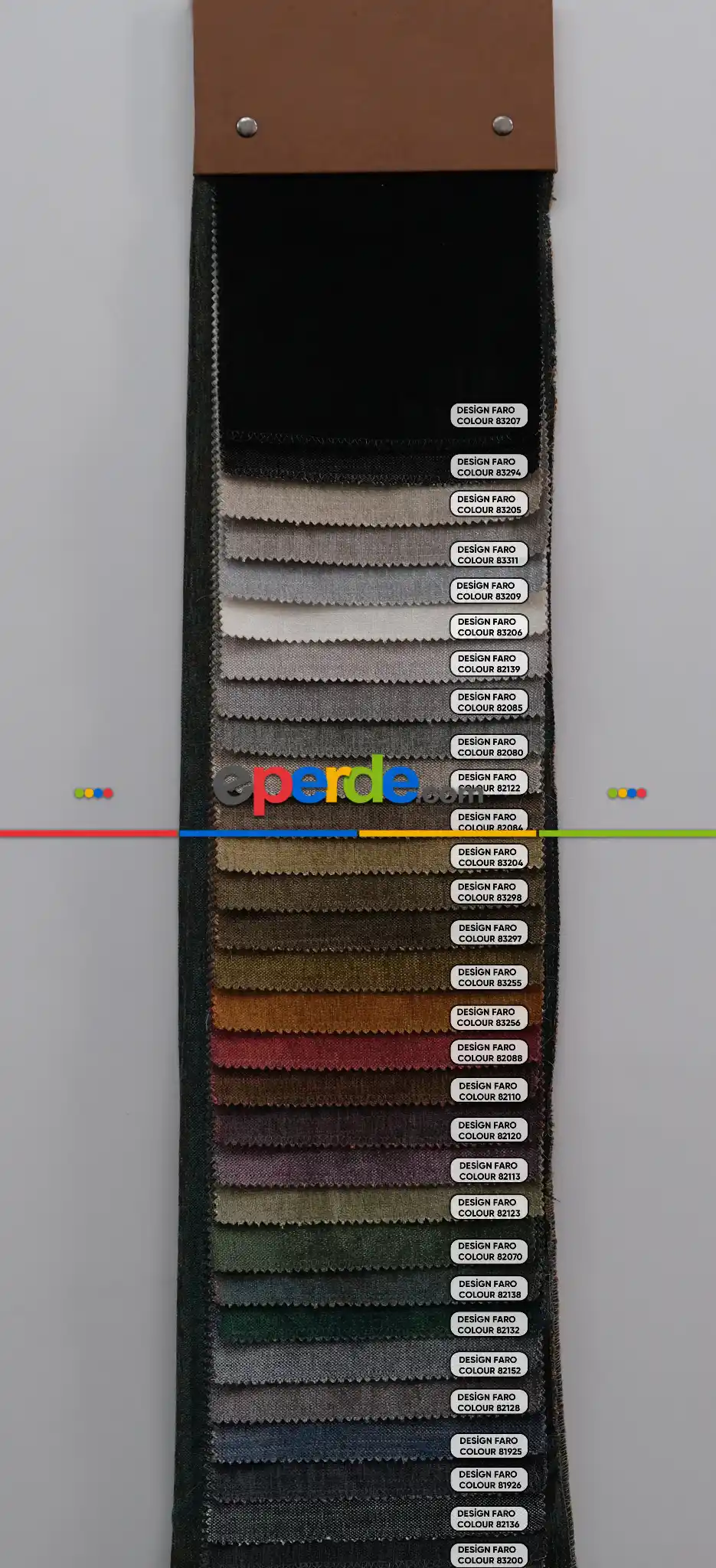 Salon Fon Perde - Dökümlü Şönil Fon Perdelik Kumaş 42 Renk Seçeneği