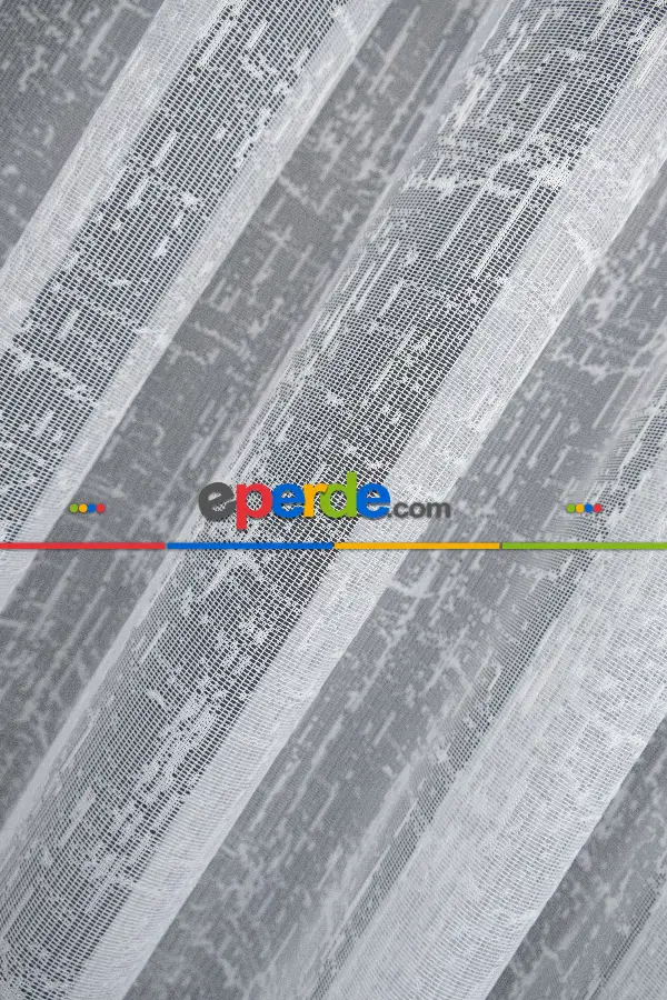 Taç Pırlanta Örme Tül Ekru