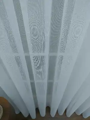 Perdeks Home Tül Perde 01 Lux Series- Ekru - Kurşunlu Tül