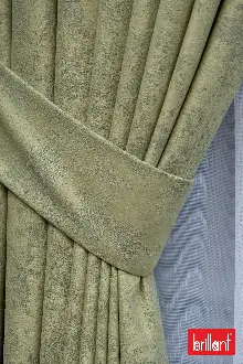 Patinedesenli Brillant Mat Jakar Desen Fon Perde ( Dökümlü Fon )- Yeşil