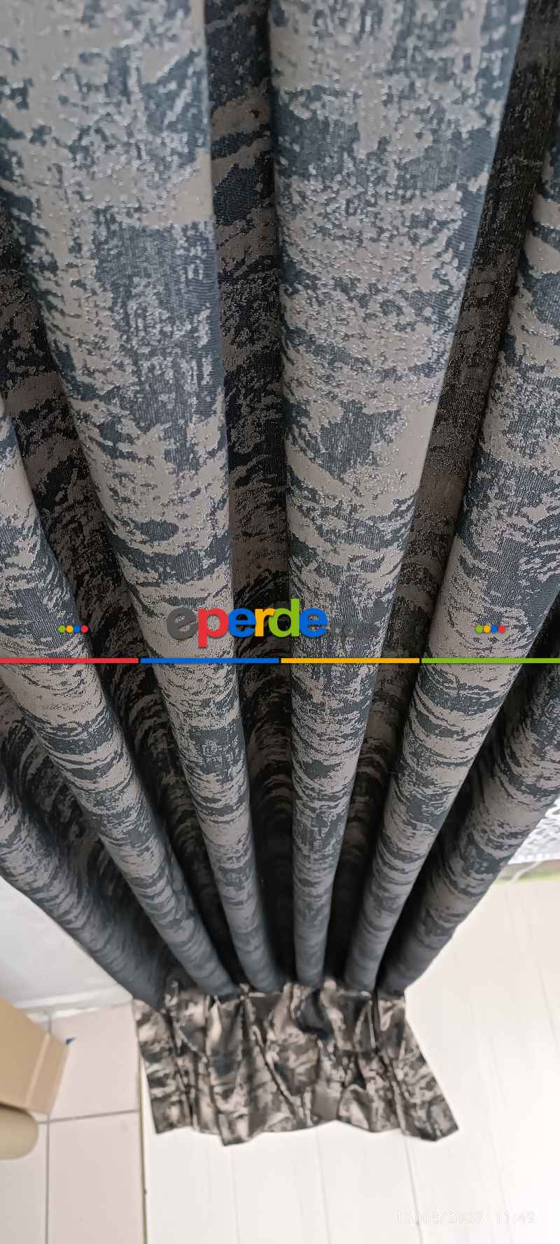 Salon Fon Perde - 2025 Elit Modern Damask Desenli Fosforlu İplik Dokuma Fon Perde - 3 Bakır-siyah