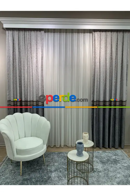 Brillant Perde Livabonarperde Yeni Tasarım Desen Renkl Fon Perde Yan Perde Kanat Perde