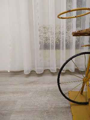 Modern Dökümlü Tül Perde - Ekru- Ekru