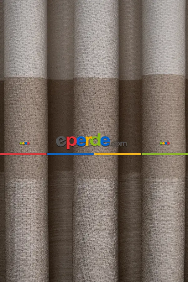 Krem Vizon Jakar Fon Perde (180)- Krem-açık Vizon