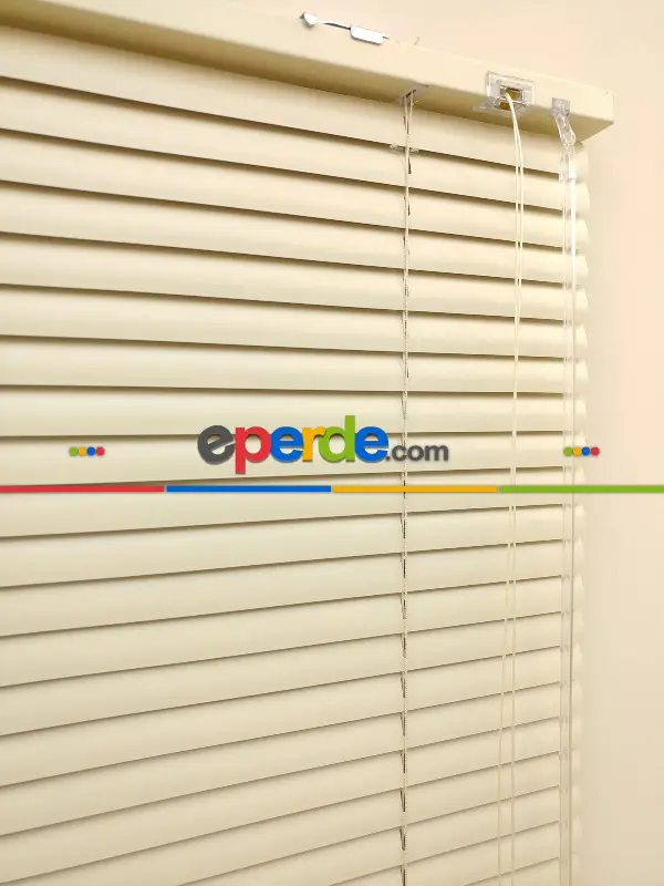 Bej Rengi - Alüminyum Jaluzi Perde - 25mm Kalınlığında- Bej