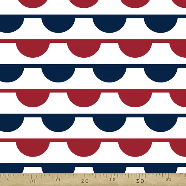 Yuvarlak Desenli Fon Perde Evm408-7 Kumaşı Kalındır Duck Bezi Değildir- Lacivert-Beyaz-Bordo