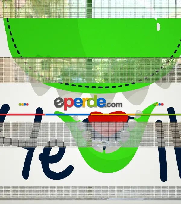 Dinazor Desenli Özel Baskılı Zebra Perde- Çok Renkli