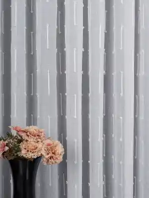Minimal Çizgili Ekru Keten Tül Perde | Modern Ve Zarif Görünüm