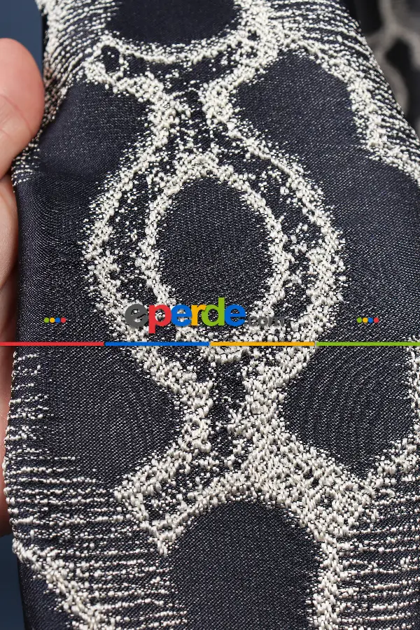 Yatak Odası Fon Perde - S Pile Dökümlü Jakar Dokuma Fon Perde