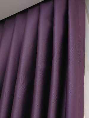 Mürdüm Blackout Düz Fon Perde- Mürdüm