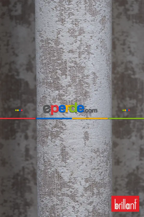 Patinedesenli Brillant Jakar Desen Fon Perde (dökümlü Fon )- Kum Beji