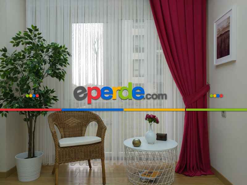 Soft Fuşya Fon Perde (180)- Fuşya