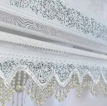 Boncuklu Zebra Perde 100x200