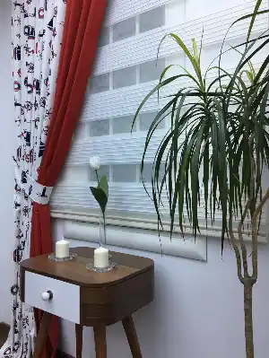 Çapa Denizci Desenli Fon Perde-düz Ve Desenli Kombin ( Leke Tutmaz )- Lacivert-Kırmızı