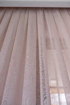 Çocuk Odası - Naturel Keten Tül - Pudra Pembe