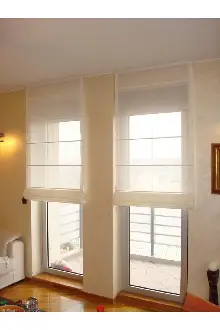 Genç Odası İnce Krem Keten Tül Katlamalı Perde