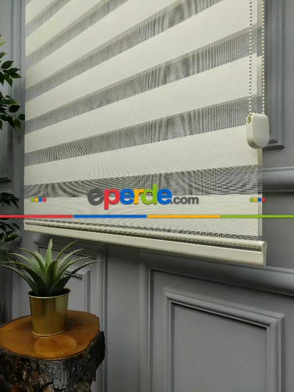 Salon Zebra Perde - 2021 Sezonu - Zebra Perde - Bambu Zebra Perde- Bej