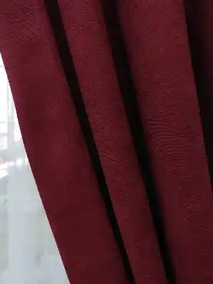 Bordo Düz Fon Perde- Bordo