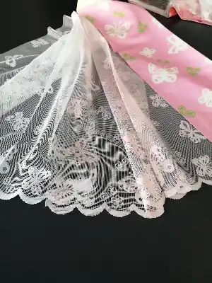 Roma Kelebek Çocuk Odası Örme Tül - Pembe