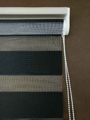 Zebra Perde - Düz Zebra Perde- Siyah