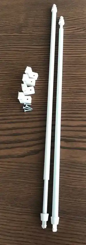 Kapı Pencere Briz Çubuğu 40 - 60 Cm (çift Adet Fiyatıdır.)- Ekru