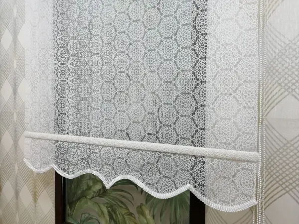 Çifli Sistem Tül Ve Stor Perde Bdz ( 806 )- Beyaz